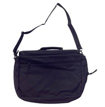 Vtg Tokyo Disneyland Disney Black Leather 1996 Toontown Project Team Laptop Bag image 7