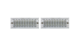 White LED Side Marker 2x 12V Turn Signal Light Lamp For Truck Trailer Pickup - £79.56 GBP