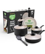 GreenLife Soft Grip 8 Piece Cookware Set, Non-Toxic PFAS-Free Ceramic No... - €51,02 EUR