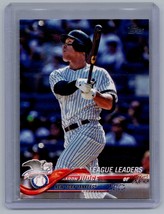 2018 Topps #111 Aaron Judge Card New York Yankees Al Leaders - £0.78 GBP