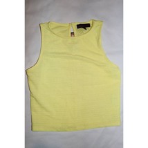 Material Girl Womens Tank Top Yellow Sleeveless Scoop Neck Pullover XS New - £4.41 GBP