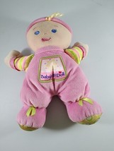 Fisher Price Pink My First Doll Stuffed Plush Baby Rattle Security Lovey... - £6.92 GBP
