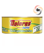 6x Cans Dolores Chunk Light Yellowfin Tuna In Vegatable Oil | 10oz | Eas... - $43.72