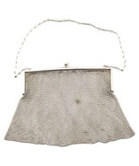 Vintage German Silver Mesh Chain Mail Engraved Clutch / Purse Flapper Er... - $519.19 CAD
