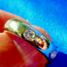 Earth mined Diamond Deco Wedding Band Eternity Anniversary Ring Size 10.5 - £1,717.63 GBP