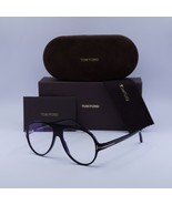 Tom Ford FT5012-B 001 Shiny Black/Clear Blue Light Block 53mm Eyeglasses... - $249.89