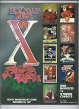 1987 Holiday Bowl Game Program Iowa Wyoming - £64.92 GBP