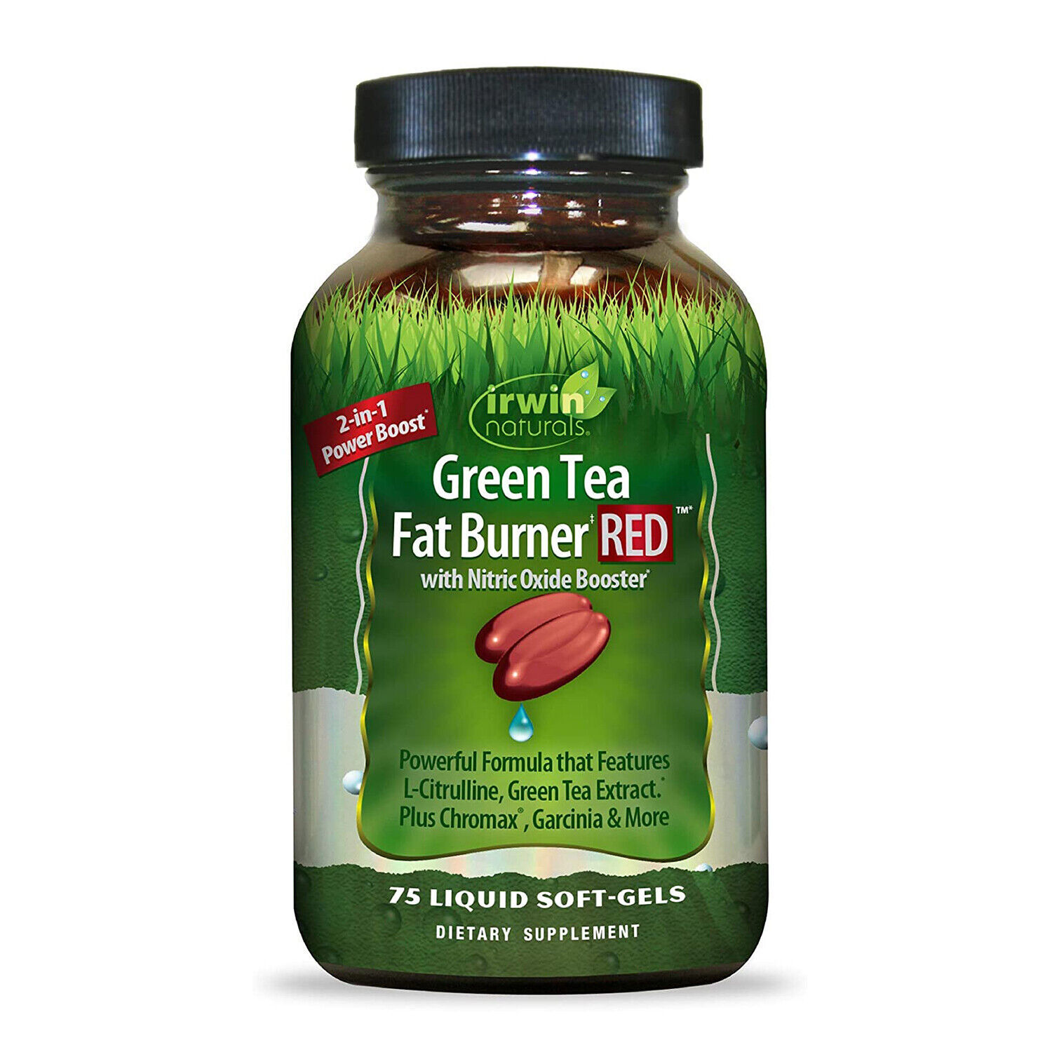 Irwin Naturals Green Tea Fat Burner RED, 75 Liquid Softgels - $21.99