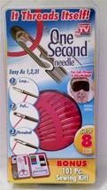 One Second Needle Threads Itself Seen TV NEW 8 Needles Bonus 101 Sewing ... - £9.27 GBP
