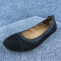 Josef Seibel  Women Ballet Shoes Black Leather Slip On Size 37 Medium - £19.38 GBP