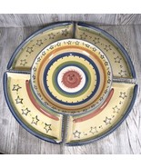 Vintage Pfaltzgraff Secrets of Pistoulet Supper Set 12&quot; Bowl w/4 Crescen... - $1,590.11 MXN