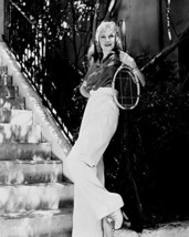 Ginger Rogers Pants Outfit With Tennis Racket On Steps 16X20 Canvas Giclee - £54.75 GBP