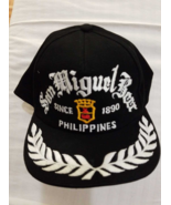 San Miguel Beer on a new black cotton ball cap w/white lettering - $30.00