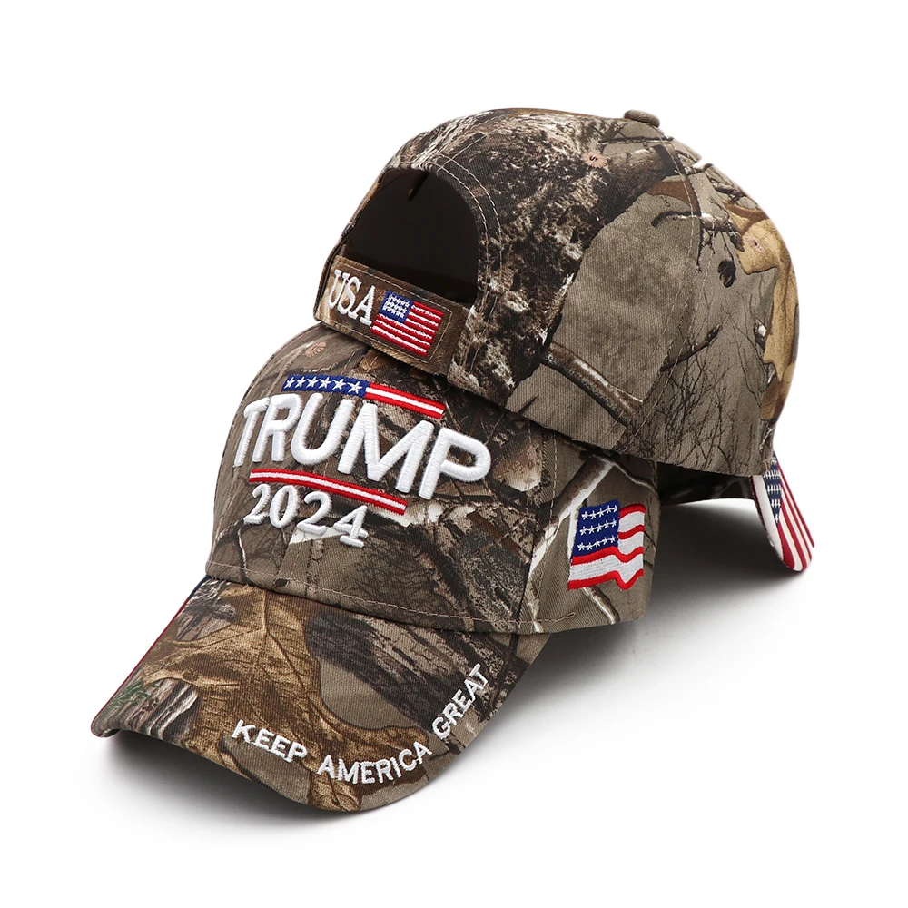 Donald Trump Hat Camouflage Cap Keep America Great MAGA Hat President 2024 - £12.54 GBP