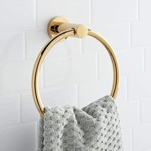 Signature Hardware 296464 Ceeley 7-1/2&quot; Wall Mounted Towel Ring - Polish... - $34.90