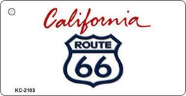 California Shield Route 66 Novelty Metal Key Chain - £9.40 GBP