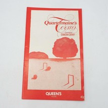 Vintage Theater Program Quartermaine&#39;s Terms Queen&#39;s Theatre October 1981 - £12.45 GBP