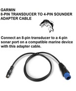 GARMIN 8-PIN TRANSDUCER TO 4-PIN SOUNDER ADAPTER CABLE - $29.00