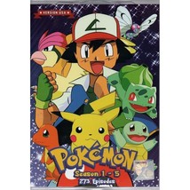 Pokemon Stagione 1-5 VOL.1-273 Fine Anime Dvd Usa Versione Doppio Inglese... - £53.83 GBP