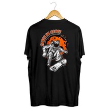 New Men&#39;s T-Shirt Skateboard In Space Skateboard T-shirt Black S-3XL - £21.35 GBP