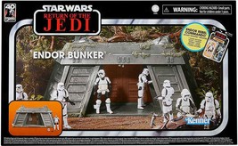 Star Wars The Vintage Collection 3.75&quot; Playset Endor Bunker w/Figure IN ... - £129.36 GBP