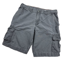 Eddie Bauer Shorts Mens 36 Gray Cargo Pockets Baggy Skater Outdoor Long - $17.81