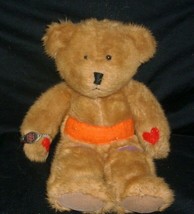 Russ Berrie Rufus Diabetes Brown Teddy Bear W Shapes Stuffed Animal Plush Toy - $23.75