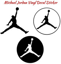 Michael Jordan Vinyl Decal Sticker Basketball MJ NBA Jumpman Car Window Wall Air - £2.55 GBP+