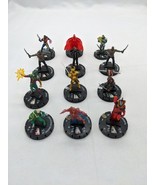 *No Cards* Lot Of (12) Marvel Heroclix Rare And Super Rare Figures - $32.08