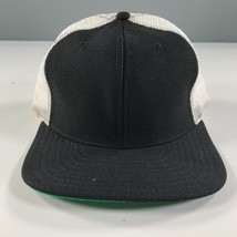 Vintage Black and White Trucker Hat Boys Youth Size Mesh Back New Era Pr... - £8.17 GBP