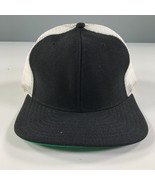 Vintage Black and White Trucker Hat Boys Youth Size Mesh Back New Era Pr... - £8.14 GBP