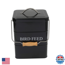 Morezi Bird Seed And Feed Storage Tin Lid Included - White-Coated Carbon... - $54.15