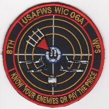 4&quot; Usaf Air Force Wic Class 06A Nellis Afb Nevada Black Embroidered Jacket Patch - £23.10 GBP