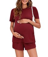 Onedreamer Womens Maternity Pajamas Set Short Sleeve Shirt Shorts Black ... - $343.10 MXN Onedreamer Womens Maternity Pajamas Set Short Sleeve Shirt Shorts Black ... - $343.10 MXN