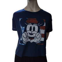 Minnie Mouse Old Navy Short Sleeve T-Shirt Womens Size Medium Crew Neck Boxy Fit - £3.98 GBP
