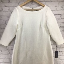 Tommy Hilfiger White Dress Womens Sz 12 Textured Fabric New With Tags - £39.10 GBP