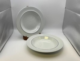 Pair of Royal Copenhagen Fajance BLUE LINE #3072 Rim Soup Bowls - $59.99