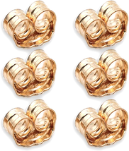 14K Gold Earring Backs - 6 Piece Replacement Yellow Gold Ear Locking for... - €11,52 EUR
