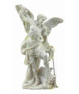 Holy Archangel Saint Michael With Chained Lucifer Statue Holy Eucharist ... - $26.02 CAD