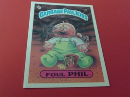 Vintage 1985 Topps Foul Phil Garbage Pail Kids #70b Sticker Series 2 Mint+ - £113.90 GBP
