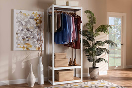 Hallie White Finished Metal 3-Shelf Free-Standing Closet Storage Organizer - $274.00