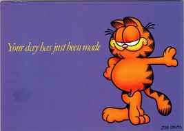 Your Day has just been made Postcard Garfield the Cat Cartoon Comic - $6.86