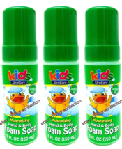 LOT 3 x Kids X.Care Watermelon Scent Moisturizing Hand &amp; Body Foam Soap ... - $408.64 MXN