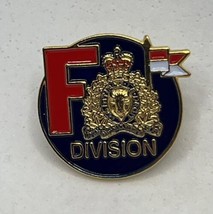 Royal Canadian Mounted Police Force F Division Law Enforcement Enamel Ha... - $14.95