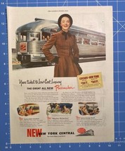 Vintage Print Ad Train New York Central Pacemaker Railroad Chicago 13.5&quot;... - £13.86 GBP
