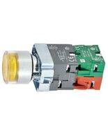 Dayton, Yellow Push Button, Illuminated 22 mm *Local Pickup Only* - $20.00