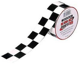 ISC Racers Tape Top-Grade Colored Duct Tape 2in. x 45ft. Checkered - £11.11 GBP