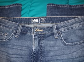 Lee Capri Jeans Womens 14M Denim Mid Rise Regular Fit Pockets Casual (V1) - £12.65 GBP