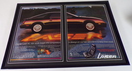 1985 Chrysler Laser XE 12x18 Framed ORIGINAL Vintage Advertising Display - £54.17 GBP