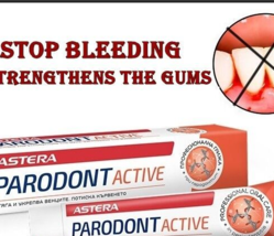 8 PACK Toothpaste ASTERA PARODONT ACTIVE - 75 ml Stop Bleeding Gums - £66.25 GBP